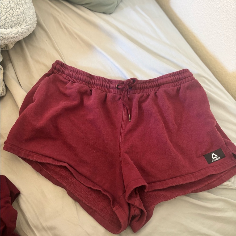 Reebok Women's Burgundy Athletic Shorts
